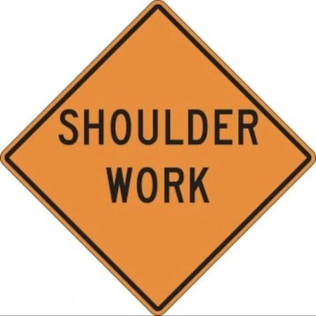 Accuform RIGID CONSTRUCT ION SIGN SHOULDER WORK FRK218HP